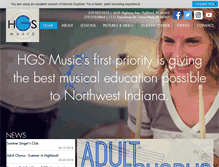 Tablet Screenshot of hgsmusic.net